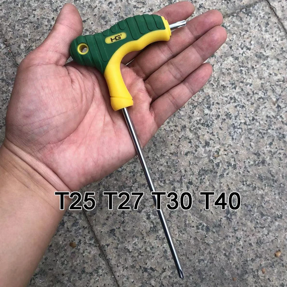 1pc T10 T15 T20 T25 T27 T30 T40 T45 T50 Six Lobe Torx Head Tamper Proof Security Bolt Hole Screwdriver Screw Driver Key Tools