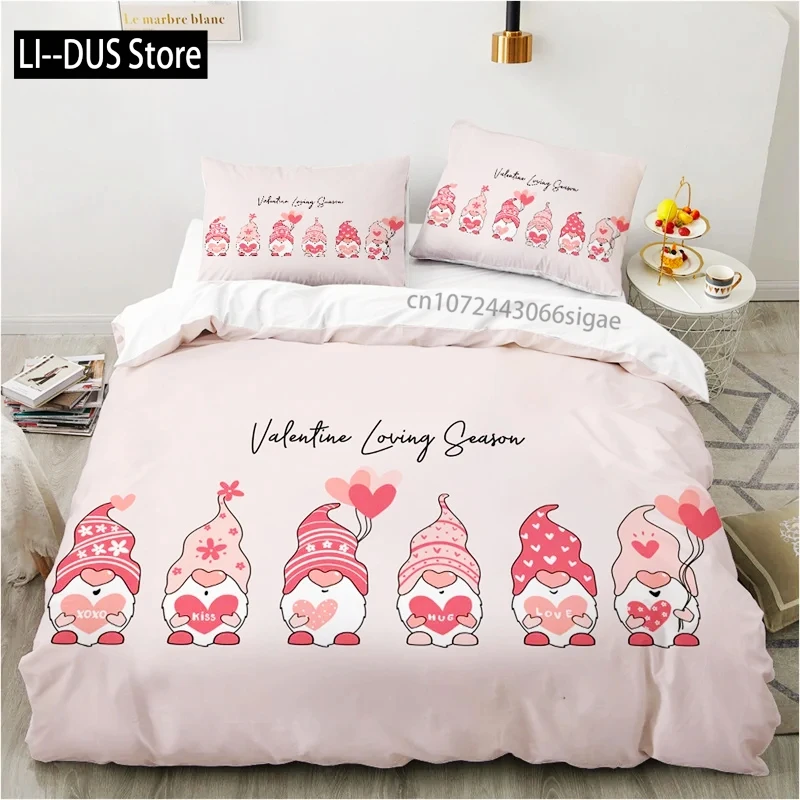 

Cute Cartoon Animals Pink Toddler Bedding Set 3D Funny Cat Print Duvet Cover Twin Queen Size for Teens Kids Girls Bedroom Decor