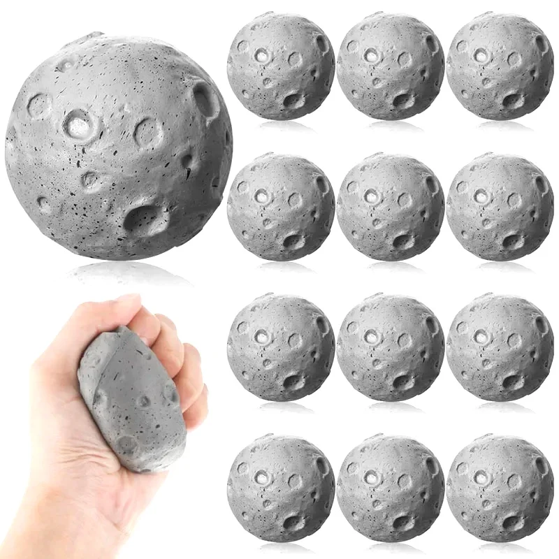Novelty Gift Moon Sun Stress Relief Squeeze Soft Foam Ball Solar System Kids Toys Educational Antiestrés Juguetes