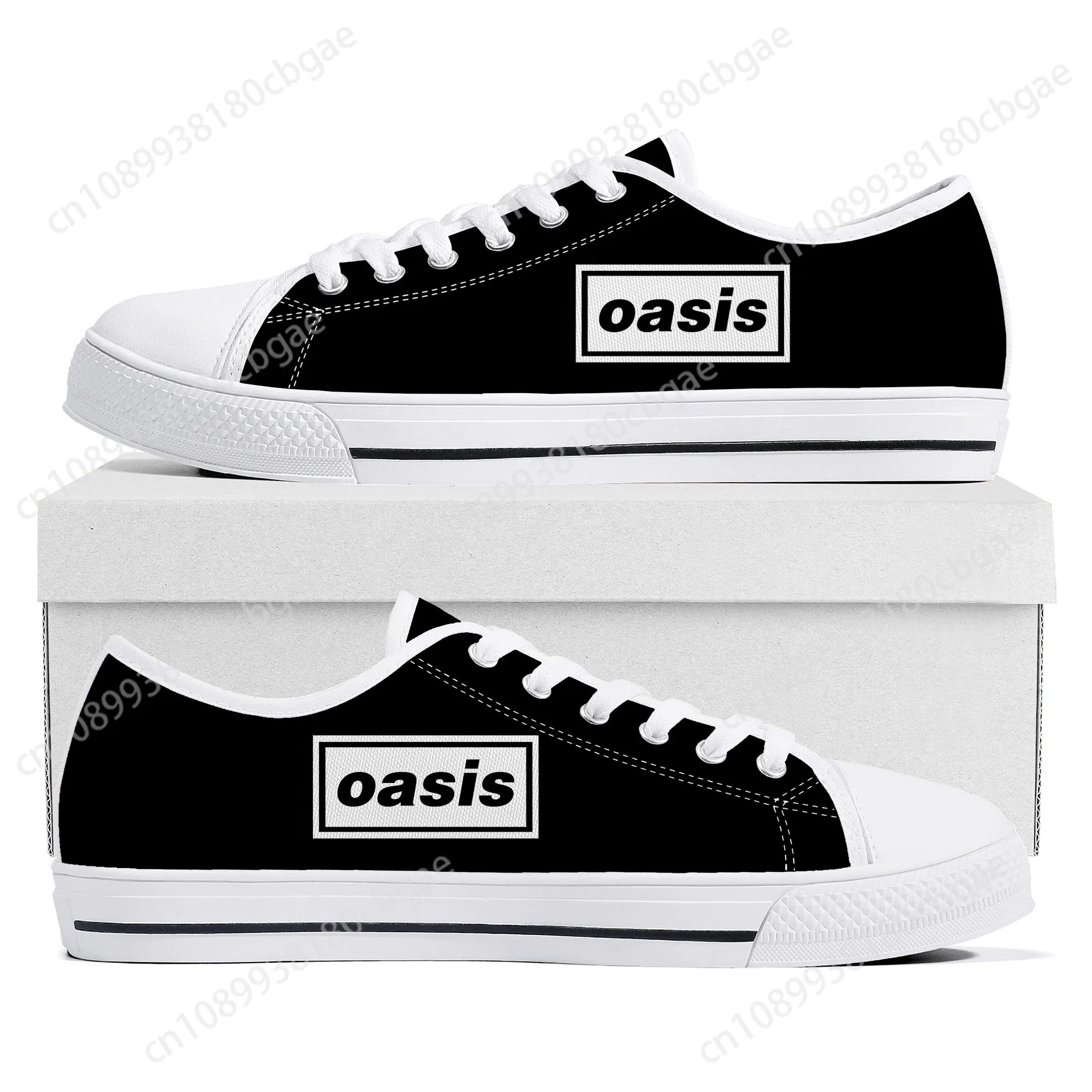 

Oasis Rock Band shoes Low Top Sneakers Mens Womens Teenager High Quality Canvas Sneaker couple Casual Shoes Customize DIY Shoe