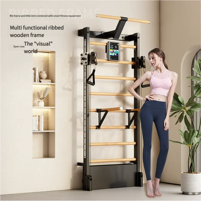 

Guangdong Commercial Gym Fitness Wall-Mounted Wooden Pull-up Bar Smart Multifunctional Trainer with Triceps Practice Feature