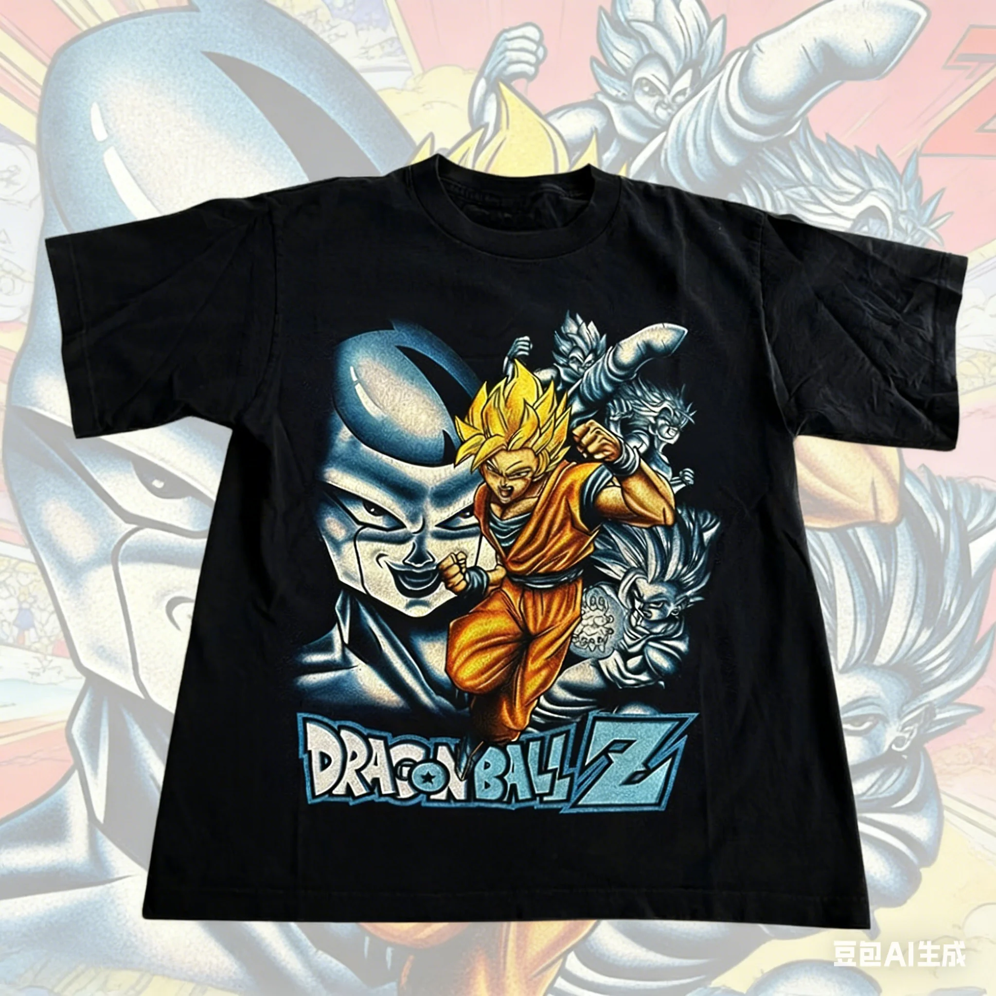 2026 Neues Sommer-T-Shirt zum 40-jährigen Jubiläum von Dragon Ball mit Frieza-Motiv, 100 % Baumwolle, Anime-Print, Übergröße, lässige Streetwear, Unisex, Y2K