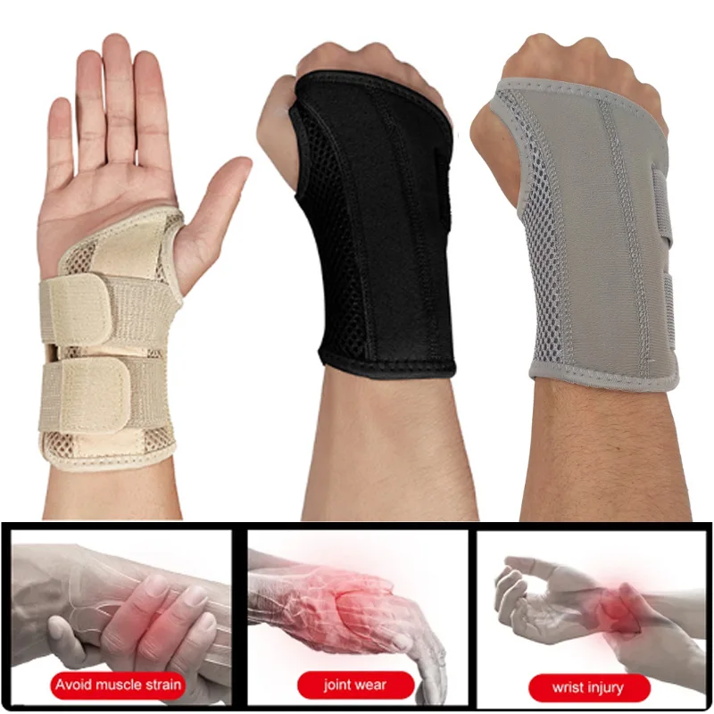 1PC Adjust Splint Sprains Arthritis Wrist Support Wrist Brace with Splints for Men Women Youth Hand Support for Carpal Tendonit