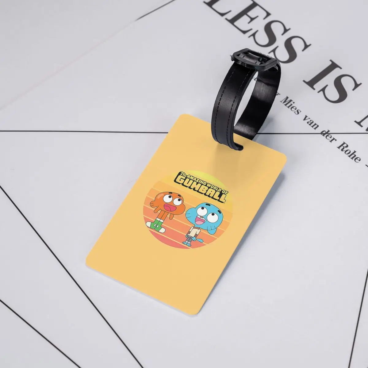 

The Amazing World Of Gumball Gumball And Darwin Luggage Tags Suitcase Travel Baggage Boarding Tag Label Holder ID Name Address