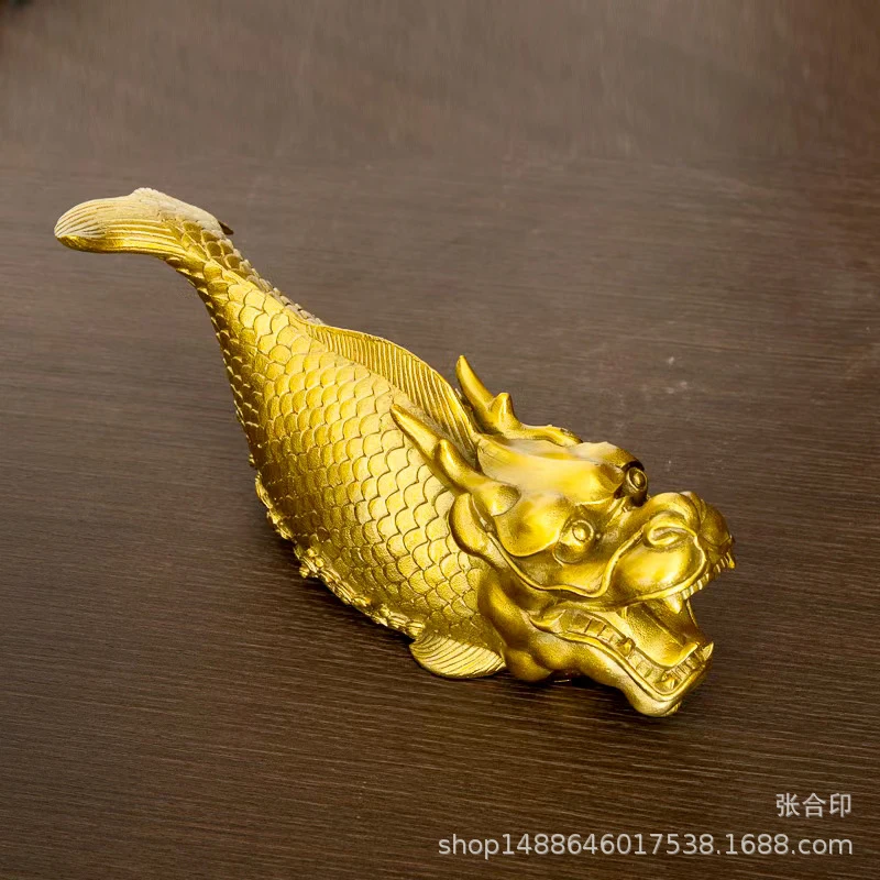 Pure Ornament, Head, Golden Dragon, Copper Chiwen Auspicious Beast, Kitchen, Northwest Corner, Desktop Rule