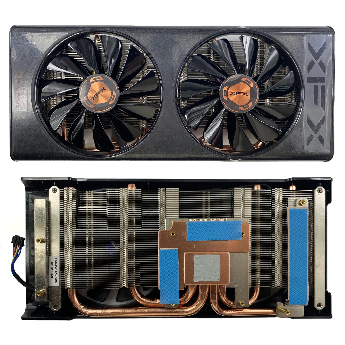 Baru untuk XFX Radeon RX5500XT 8GB Thicc II Pro Kipas Pengganti Kartu Grafis Set Baru Modul Radiator