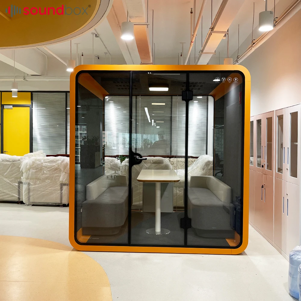 Office Meeting Pod Soundproof Phone BoothMdf Acoustic Panel Mgo Wooden Acoustic Panel, for Soundproof Phone Booth Seating Pods/