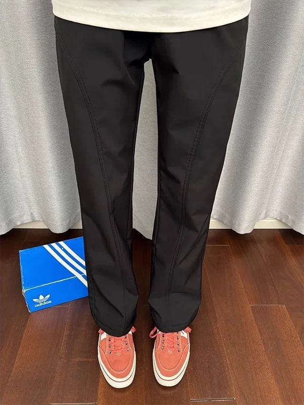 

American Sle Slim Straight Ice Silk Pants Men's Summer Thin Soft ell Qui Dry Climbing Pants Casual Straight Leg Trousers