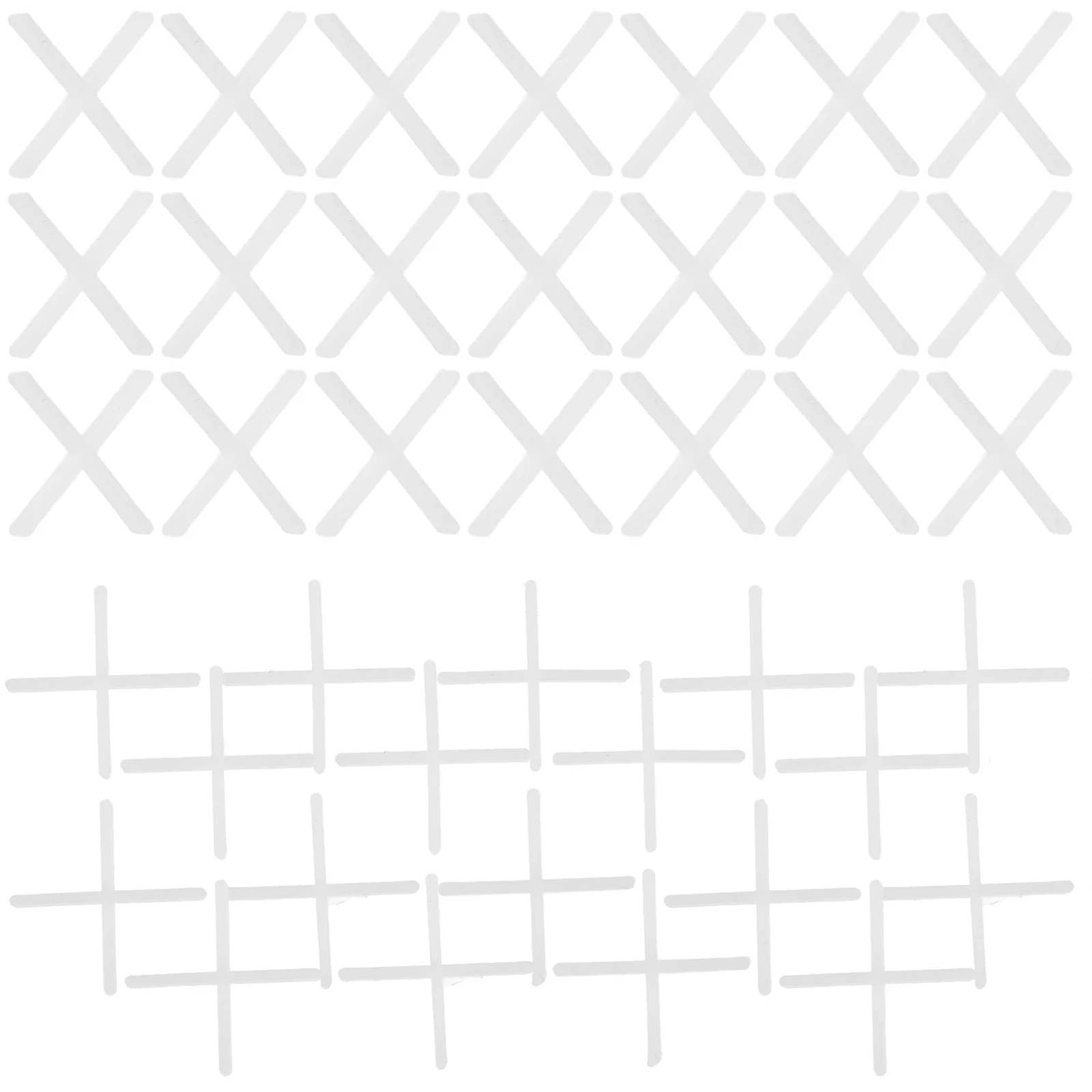 500Pcs Cross Shape Tile Spacers Leveling System Durable Pe Material Easy Use Home Decoration Construction Tile Spacers