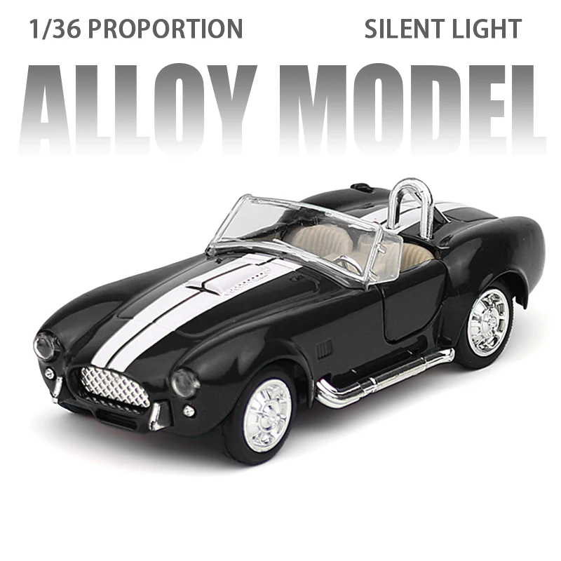 

1:36 SHELBY Cobra 427 SC спортивный автомобиль из сплава, литая под давлением модель автомобиля, детская игрушка в подарок для мальчика, коллекционирование хобби