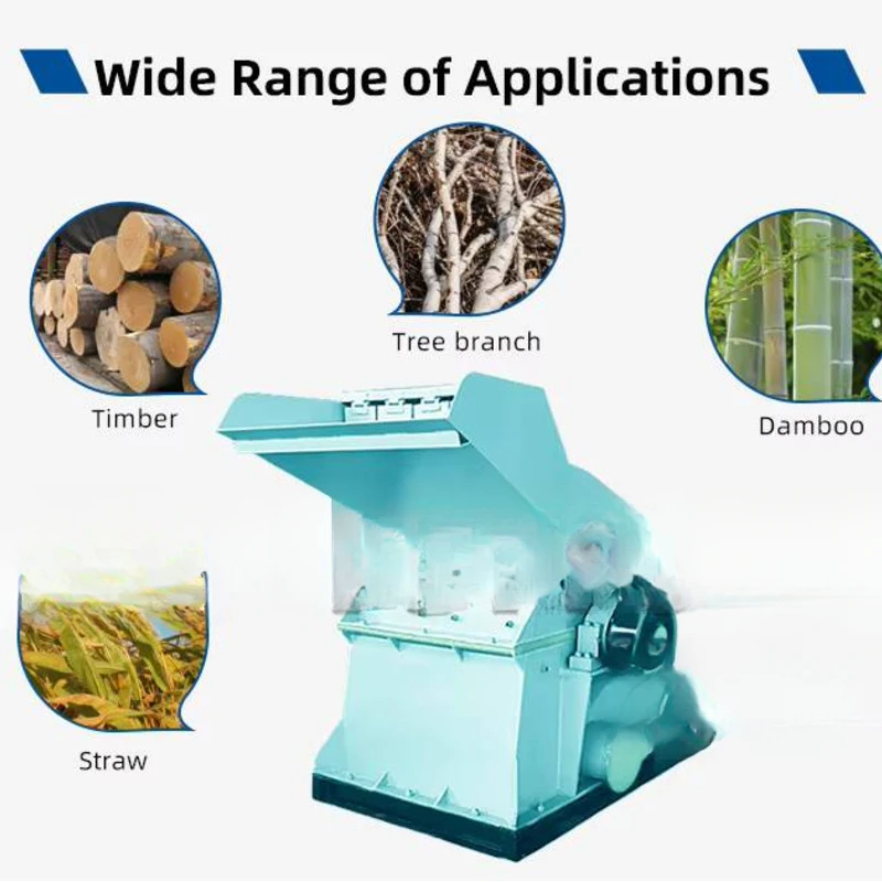 Wood Waste Chip Crusher Shredder With Core Motor Assembly Hydraulic Single Axis Shredder, Hard Plastic Block Crusher
