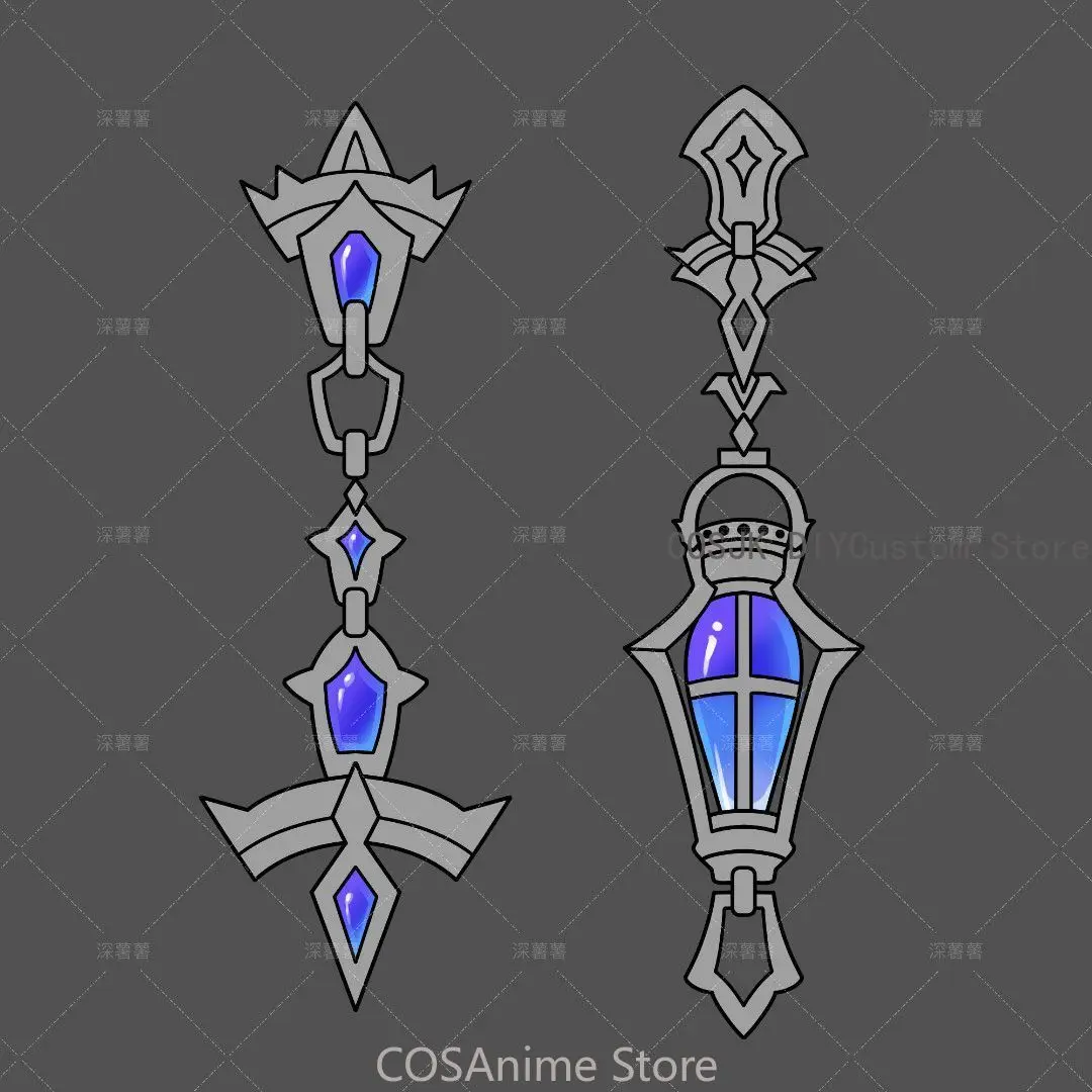 

Игра Genshin Impact Kyryll Chudomirovich Flins Nod-Krai серьги кулон для ушей косплей костюм на Хэллоуин ролевой реквизит