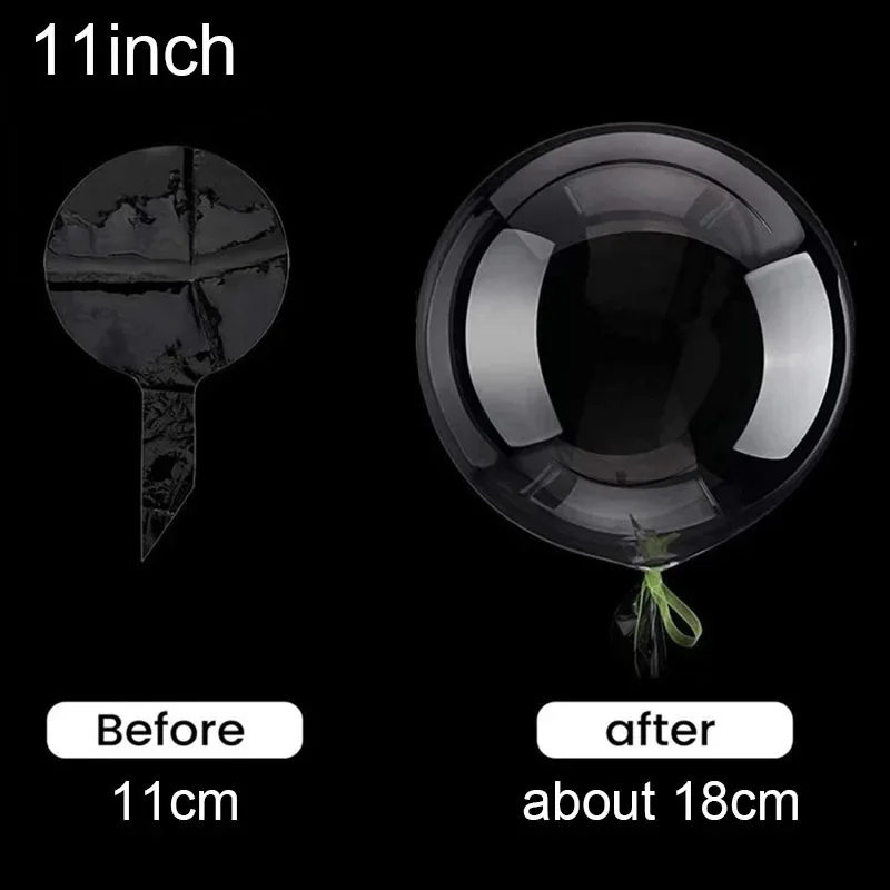 10/20/30/50 قطعة 8/10/12/16/18/20/24/36 بوصة شفافة بوبو بالون واضح فقاعة بالون للزينة حفل زفاف عيد ميلاد #3