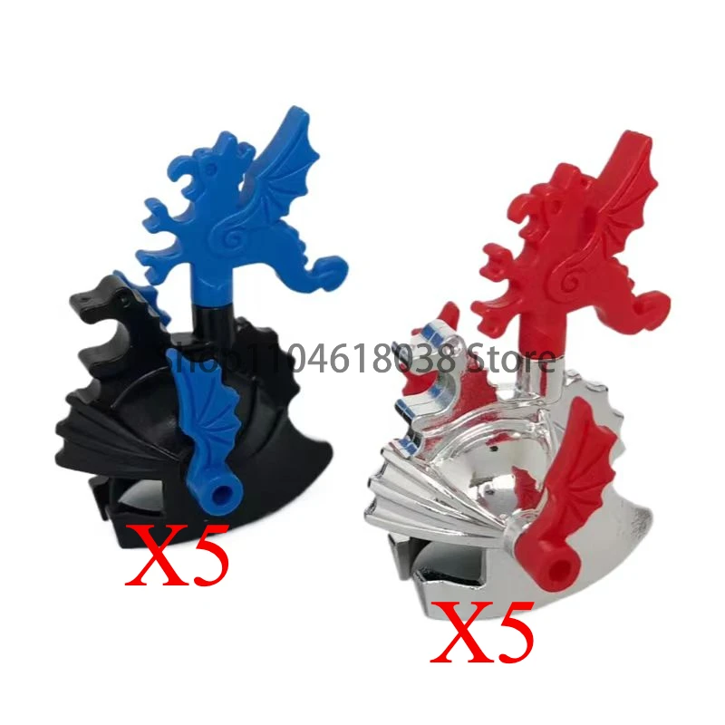 Castello medievale Cavaliere militare Building Block Soldato Armi Accessori Armatura Casco Spalla Armatura Mantello Arco Piuma Giocattolo A07