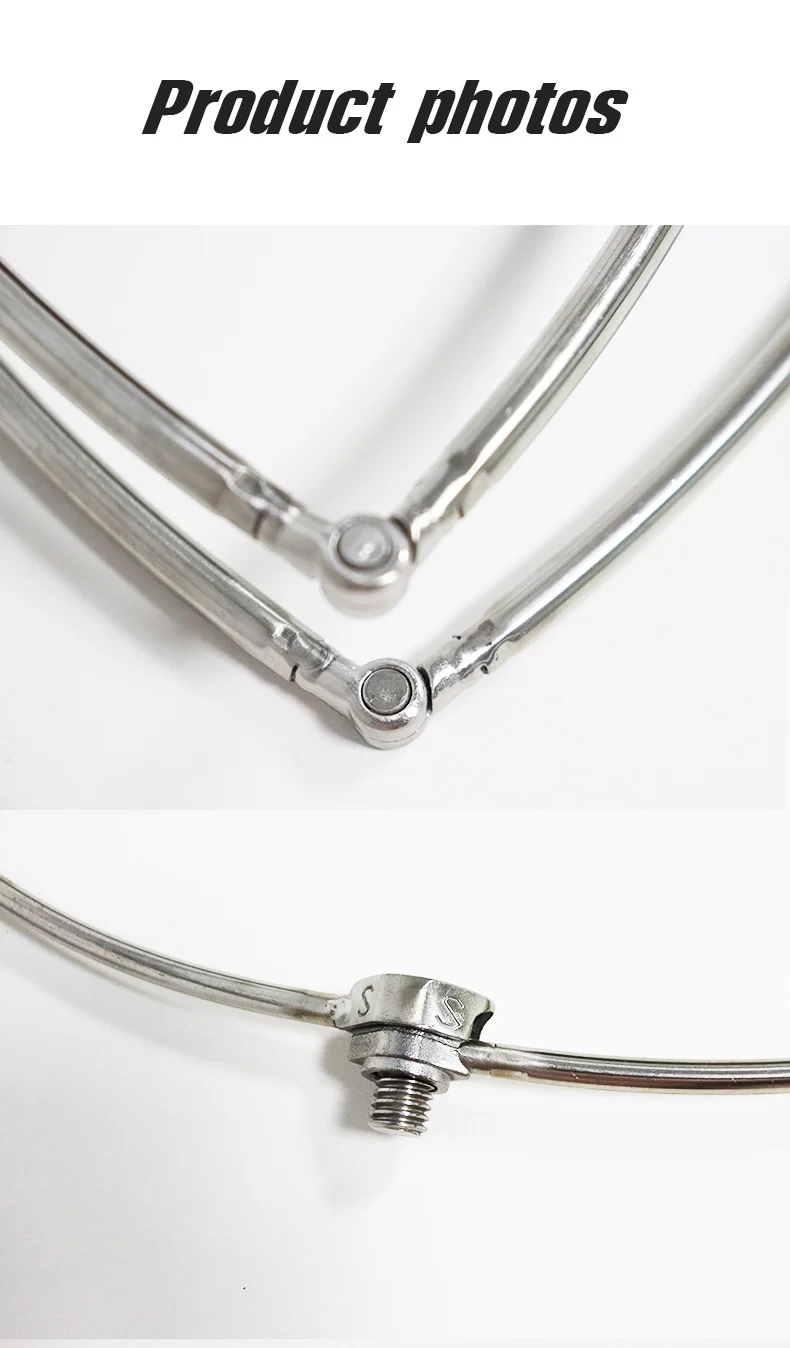 ZYZHE Meeresangelnetz-Rahmen 45/50/55/60cm Faltbar Schraubendurchmesser 1/2 Zoll Edelstahl-Netzköpfe – Detail 11