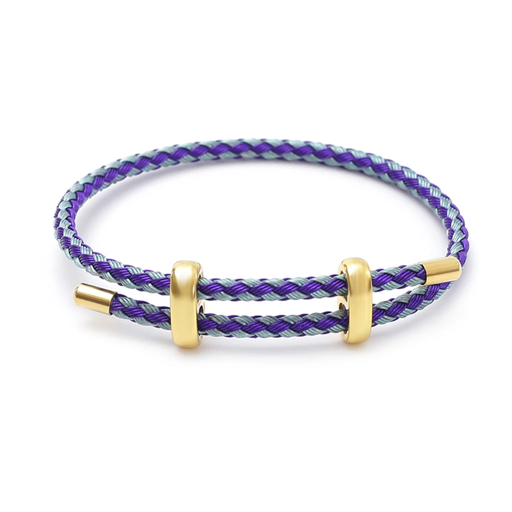 Handmade Woven Wire Rope Adjustable Bracelet, Luxury Gift
