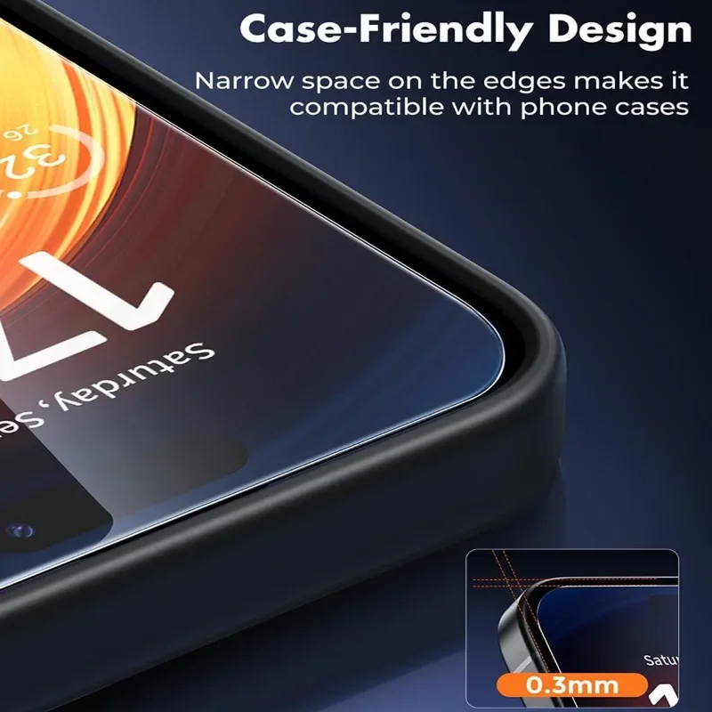 3 عبوات من الزجاج المقسى الشفاف عالي الدقة لهاتف آيفون 17 16 15 14 Pro Max 13 12 11 Pro واقي شاشة صغير لهاتف آيفون XR XS زجاج هوائي #6