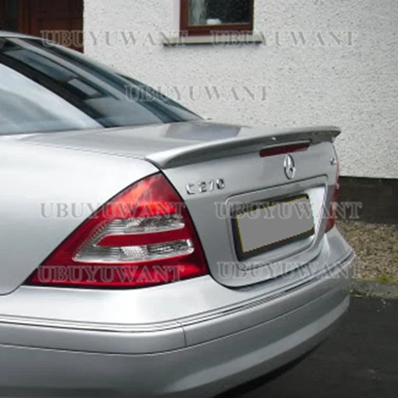 For Mercedes-benz C class W203 C180 C200 C260 C320 2001-2006 4-Door Spoiler Carbon Fiber Material Rear Trunk Wing