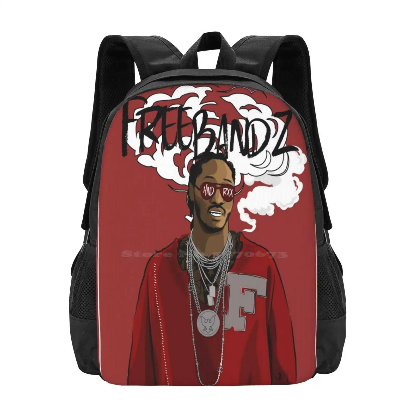 Future Freebandz Hot Sale Schoolbag Backpack Fashion Bags Hendrix Hiphop Hip Hop Future Freebandz Trap Zone6 Atlanta 2 Chains