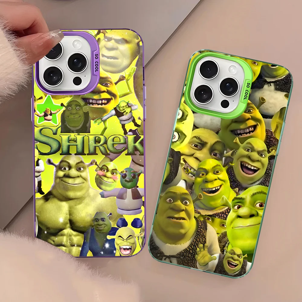 Cartoon Funny Movie S-ShrekS Phone Case For IPhone 16 15 14 13 12 11 Pro Max X XR XSMAX 8 7 Plus Matte Shockproof Back Cover