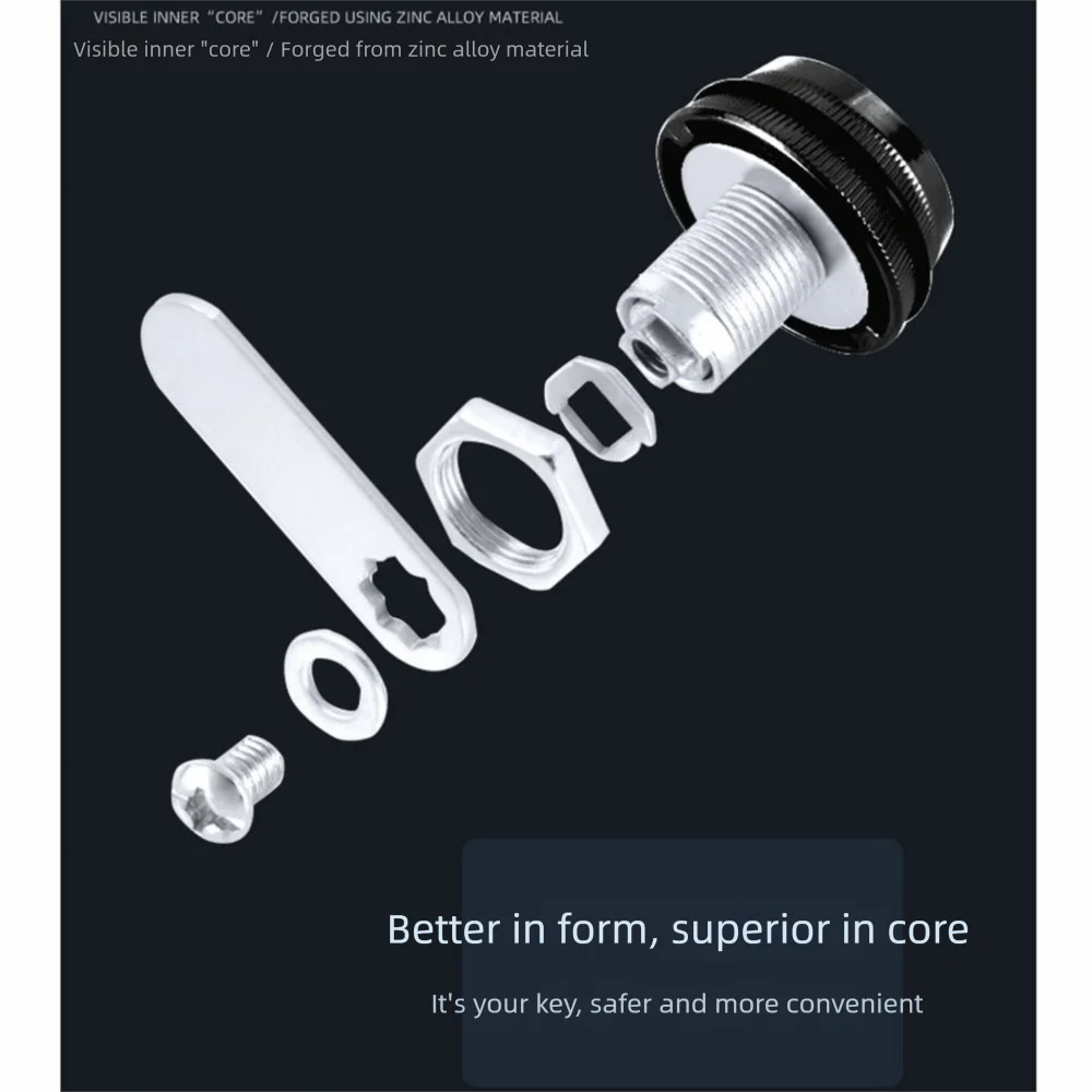 Zinc Alloy Cabinet Lock 3-Digit Password Rotary Tongue Lock File Drawer Locks Multicolor Cylinder Coded Metal Security Locks