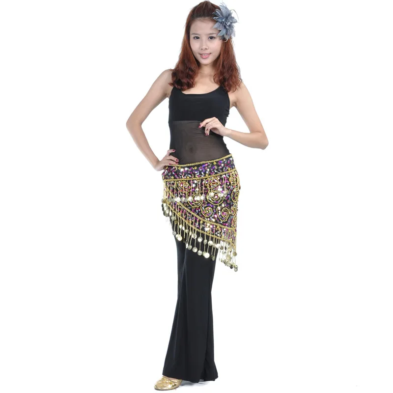 Belly Dance Clothing Belt Tassel Sequin Ethnic Style Personalized Waist Chain Suitable for Women's Belly Dance Stage Dancing