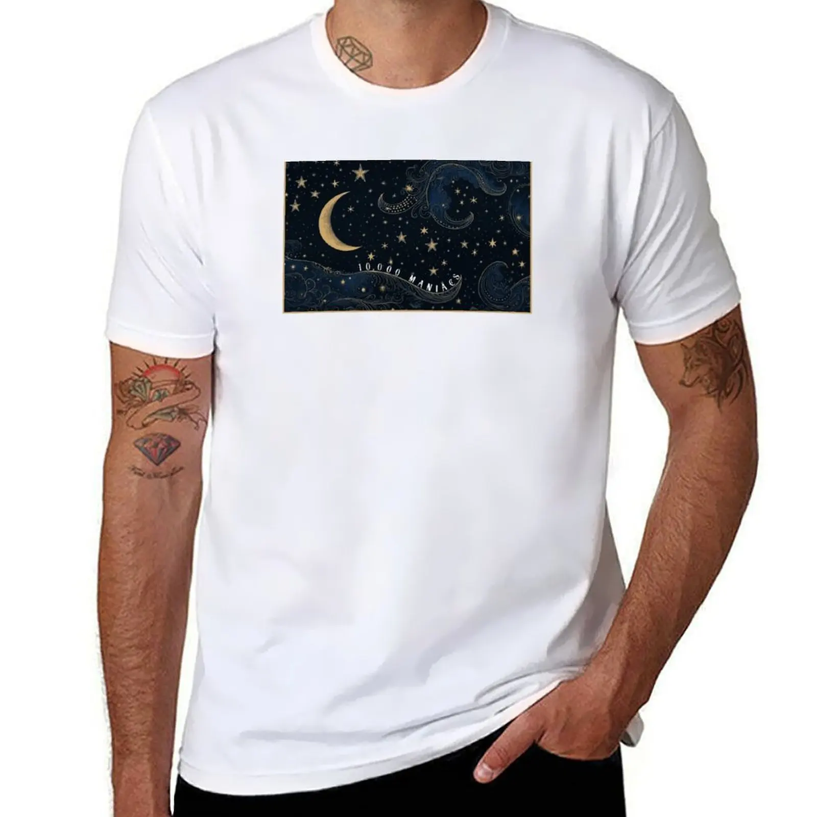 

10,000 Maniacs Vintage Victorian Design T-Shirt man t shirts high quality luxury brand man t shirt designer T-Shirt