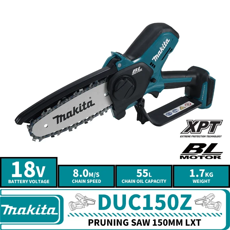 Makita UC100DZ DUC101Z DUC150Z Brushless Cordless Pruning Saw 100MM LXT 18V Lithium Tools Mini Saw Garden Power Tools