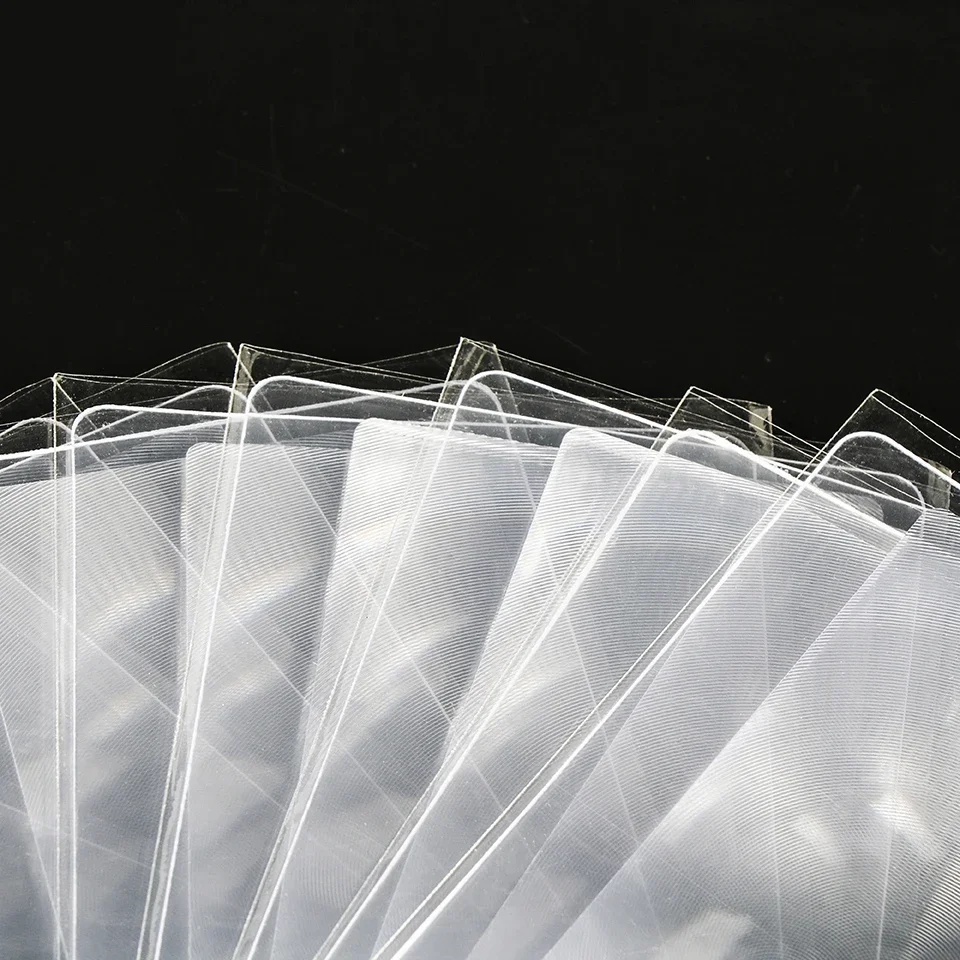 10 Stück Kreditkartenförmige Lupen, 3-fache Vergrößerung, transparente Lupe, Fresnel-Linse, aus Kunststoff. – Detail 2