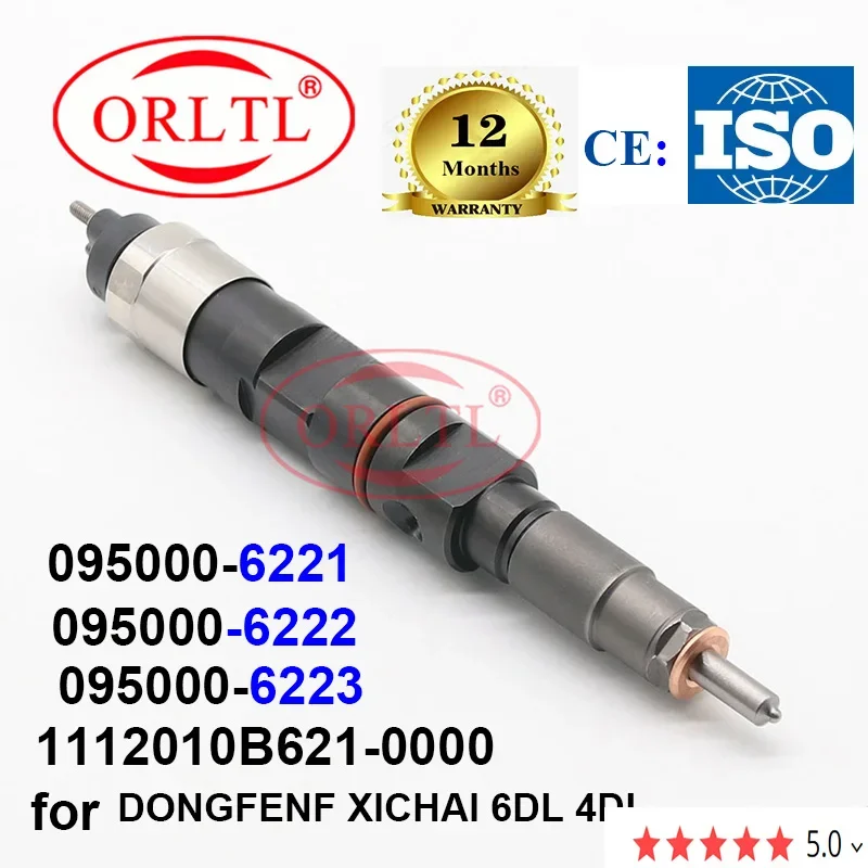 

ORLTL 0950006221 New Diesel Injector 095000-6221 6222 6223 1112010B621-0000 for DONGFENF XICHAI 6DL 4DL