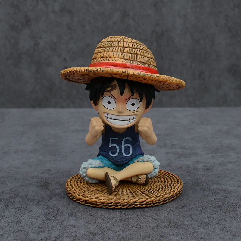 

One Piece Straw Hat Luffy Sitting Pose Anime Figure Pvc Model Collectible Ornament Desktop Decoration Gift For Anime Enthusiasts