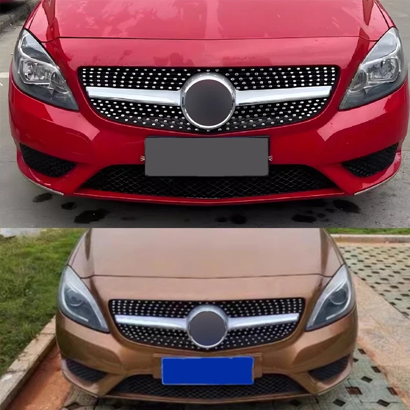 

Car Front Grille Grill For Mercedes-Benz B Class W246 B180 B200 B250 B220 2012 2013 2014 Tuning Accessories ABS Grills