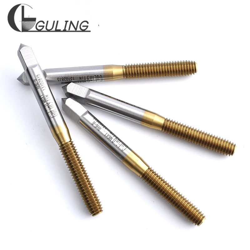 GULING HSSE With TIN Forming Tap M0.5M0.6M0.7M0.8M0.9M1M1.4M2M3M4M5M6M7M8 M9 M10 M11 M12 M14 M16M18M20 Machine Screw Thread Taps