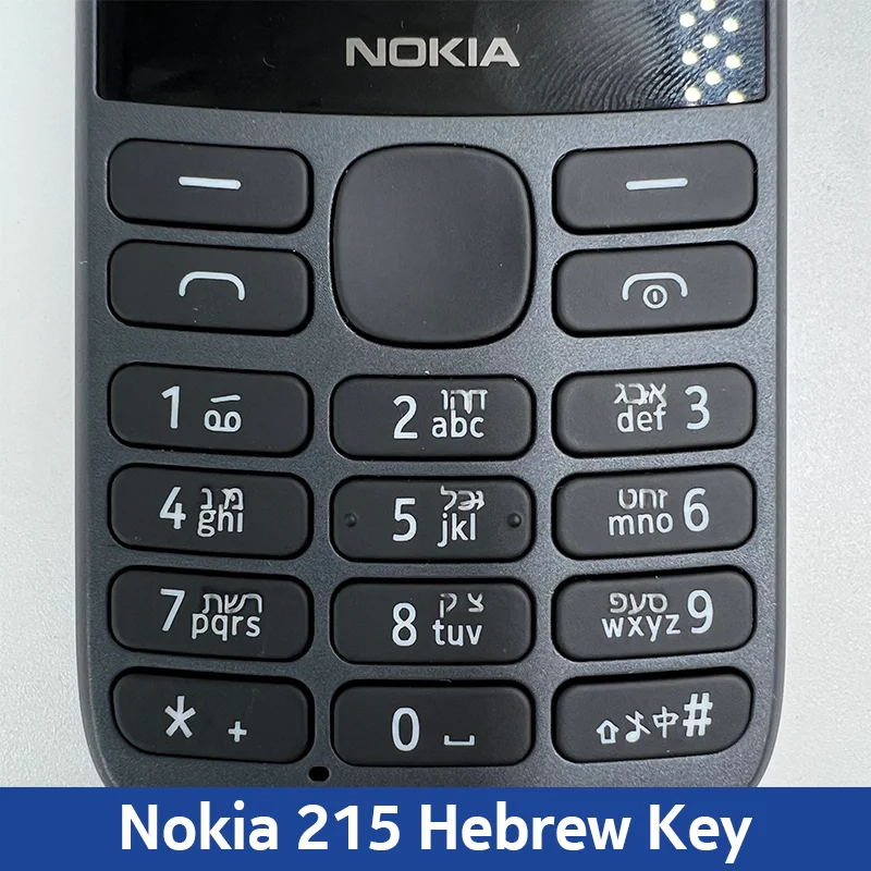 Nokia 215/225 4G Mobile Phone Dual SIM Bluetooth FM Radio 1150mAh Feature button Phone Hebrew Keyboard New And Original 100%