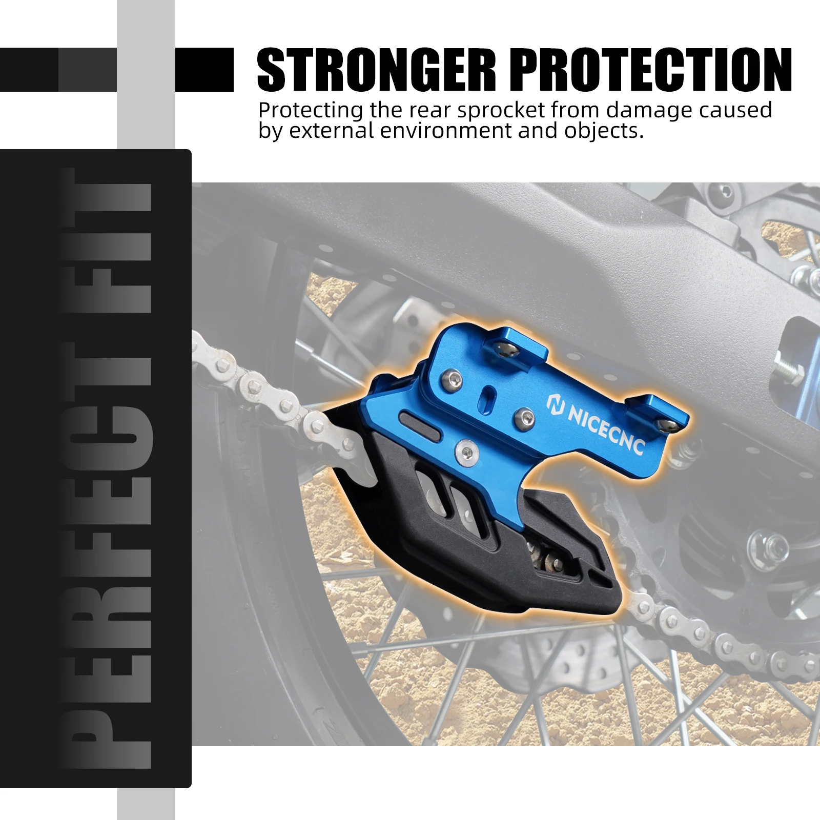 NICECNC Für Yamaha Tenere 700 2019-2024 Motorrad Kettenführung Abdeckung Tenere 700 World Raid XTZ 700 T700 Tenere 700 Zubehör – Detail 7