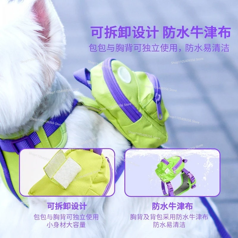 Dog Leash, Chest Strap, Vest, Clothes, Bag, Small and Medium-sized Dog Walking Leash, Dog Leash
