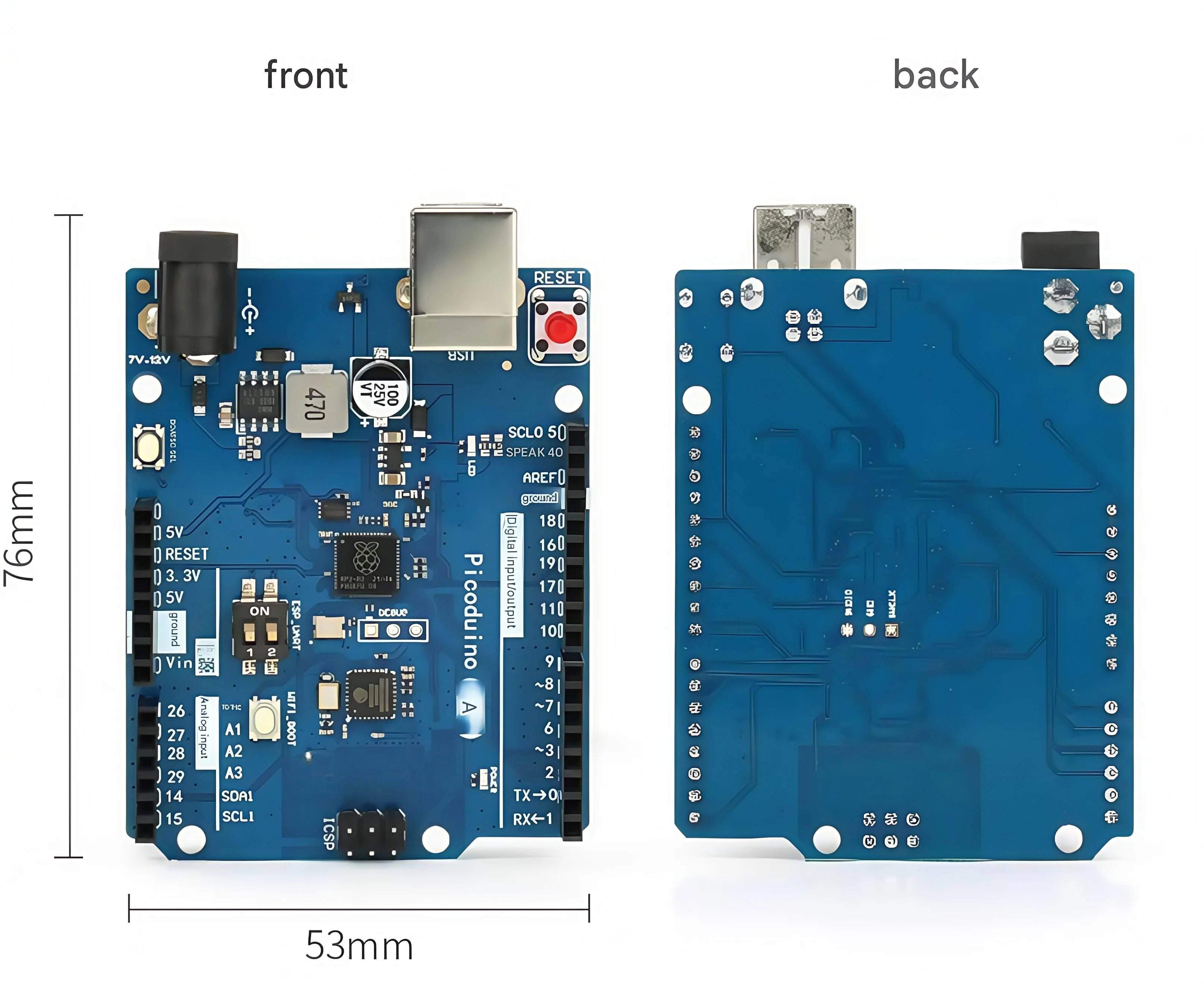 RP2040 Pico/pico 2/pico 2w لوحة تطوير Raspberry Pi ثنائي النواة برمجة مايكرو بيثون