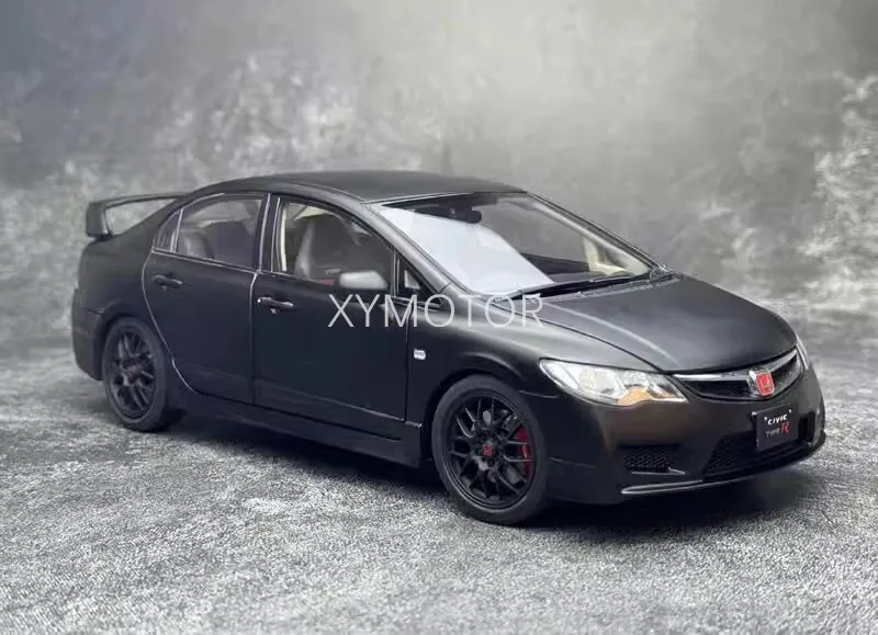 

WELL 1/18 Honda Civic Type R FD2 Metal Diecast Model Car Black/Blue/Gray Gifts