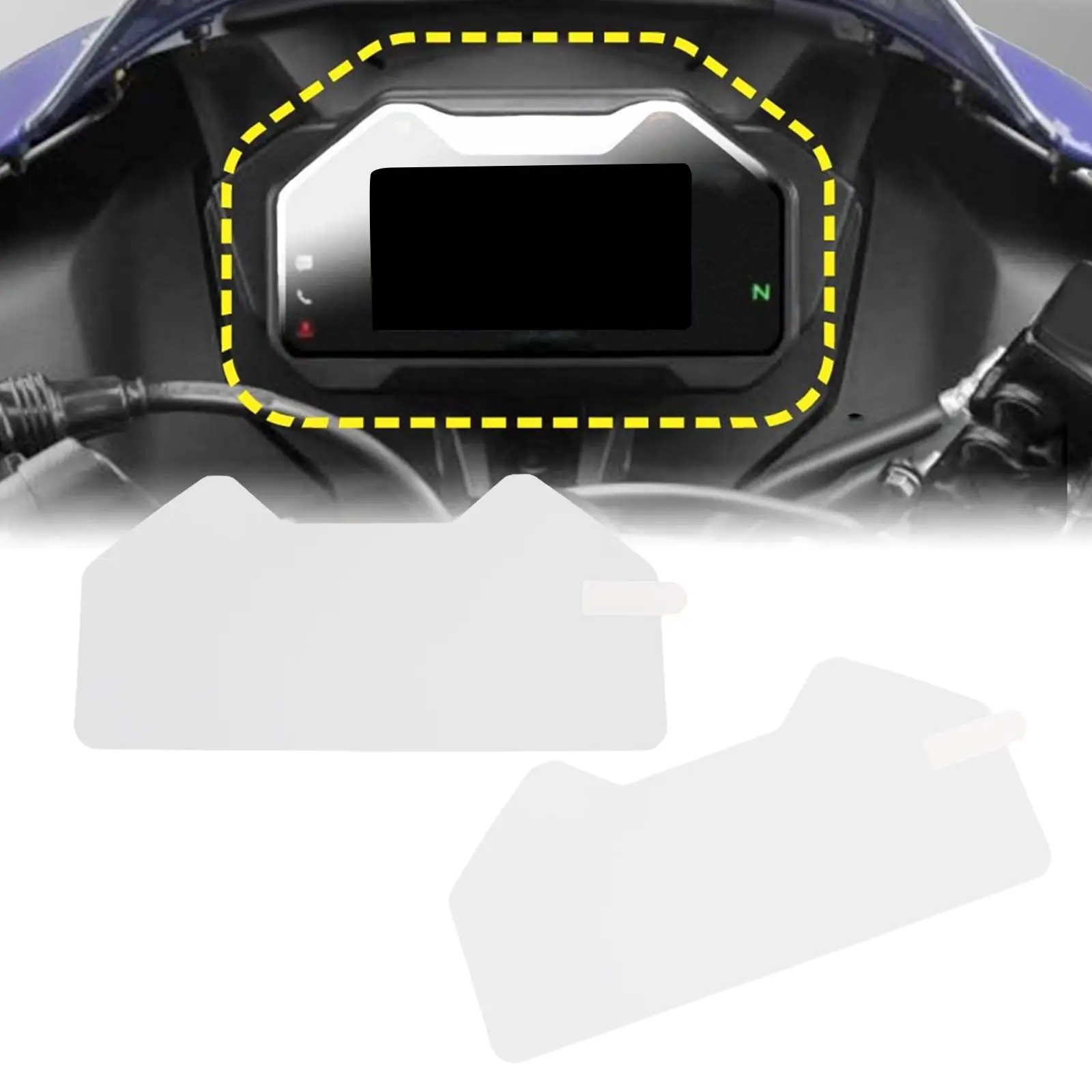 

2x PVC Instrument Cluster Scratch Protection Film Replace Screen Protector Dashboard Protection for Yamaha R15 V4 Accessory