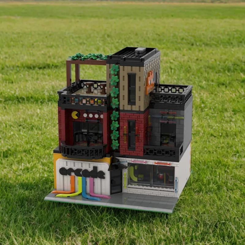 1888pcs MOC Modular Buildings Arcade Modular Model Toy Building Blocks Architecture Christmas Gift Collection Education Creative
