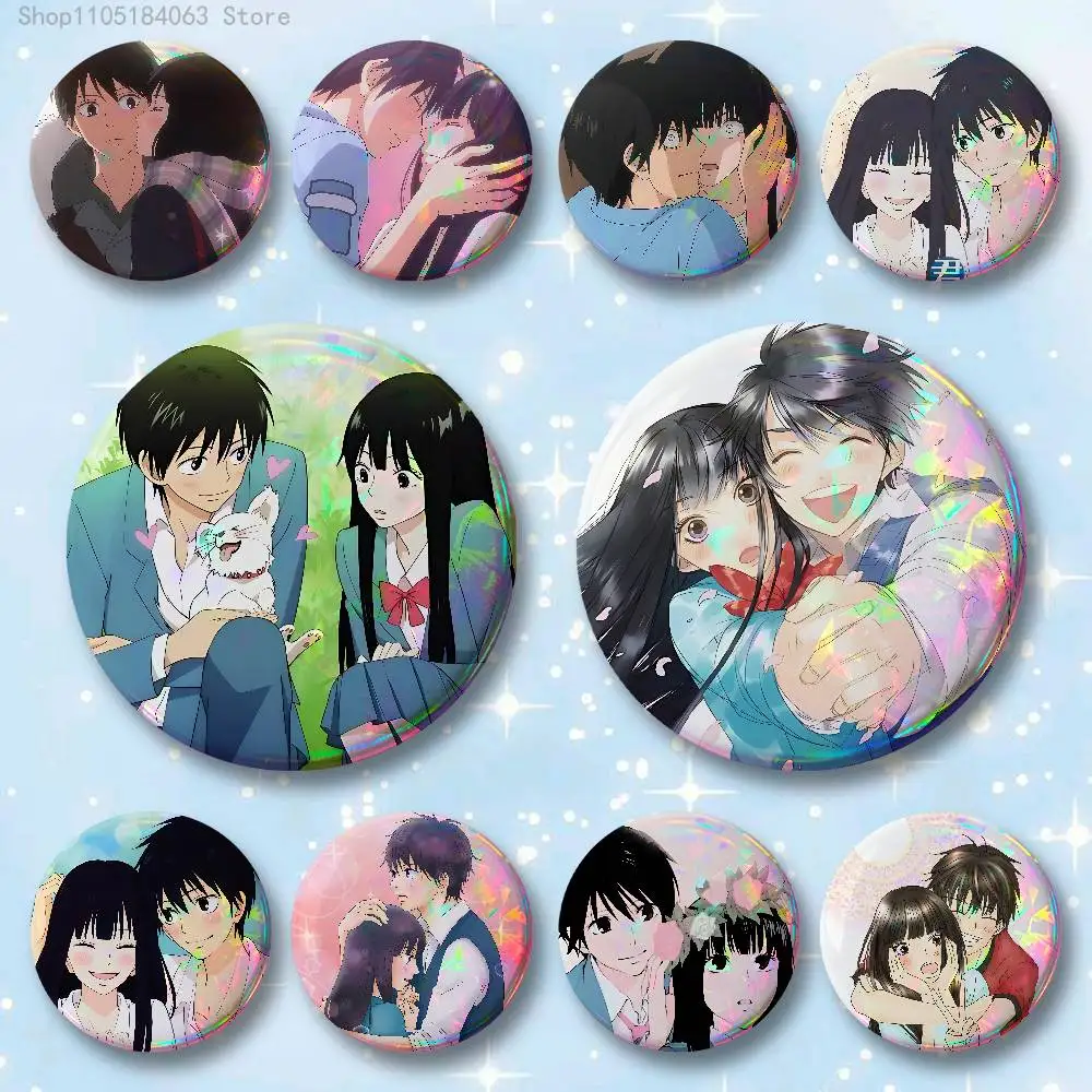 

Sawako Kazehaya Kimi ni T-Todoke Badges 25 32 44 58 75 mm Round Cosplay Pin Bag Decor Fans Collect Friends Gifts Brooch Souvenir