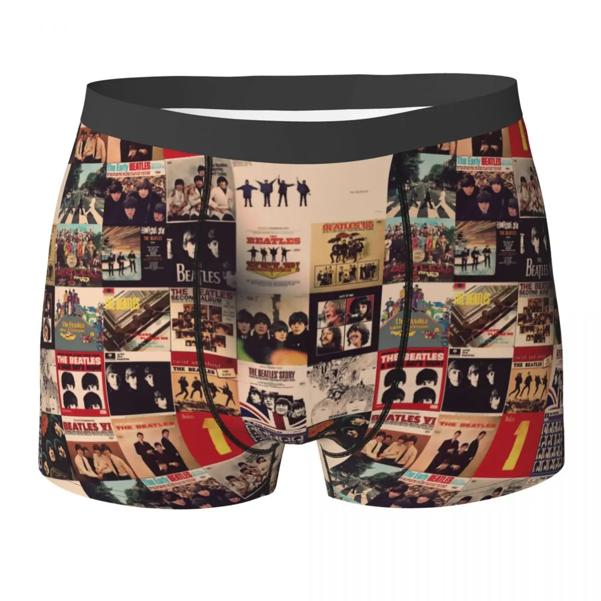 Boxer Underpants Shorts Harajuku The Beatle Memebers Art Panties Men's Ventilate Underwear for Homme Man Boyfriend Gift