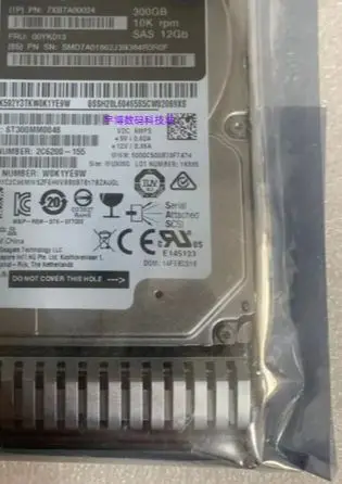 For 7XB7A00024 00YK013 SR550 SR650 300G 10K 12Gb SAS 2.5 server hard drive