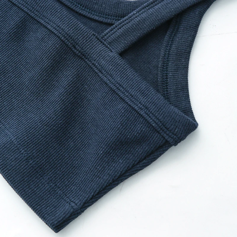 Gestrickte Baumwolle Frauen Rohr Top Stretchy Rippen Ärmellose Streetwear Schlank Weiß Crop Tops Sexy Sommer Tops Cami Femme – Detail 24