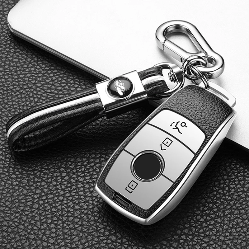 Car Key Cover Case Keychain For Mercedes Benz W177 W205 W213 W222 X167 AMG E200 E260 E S G Class GLC CLE CLA GLB GLS Shell Fob - view 6