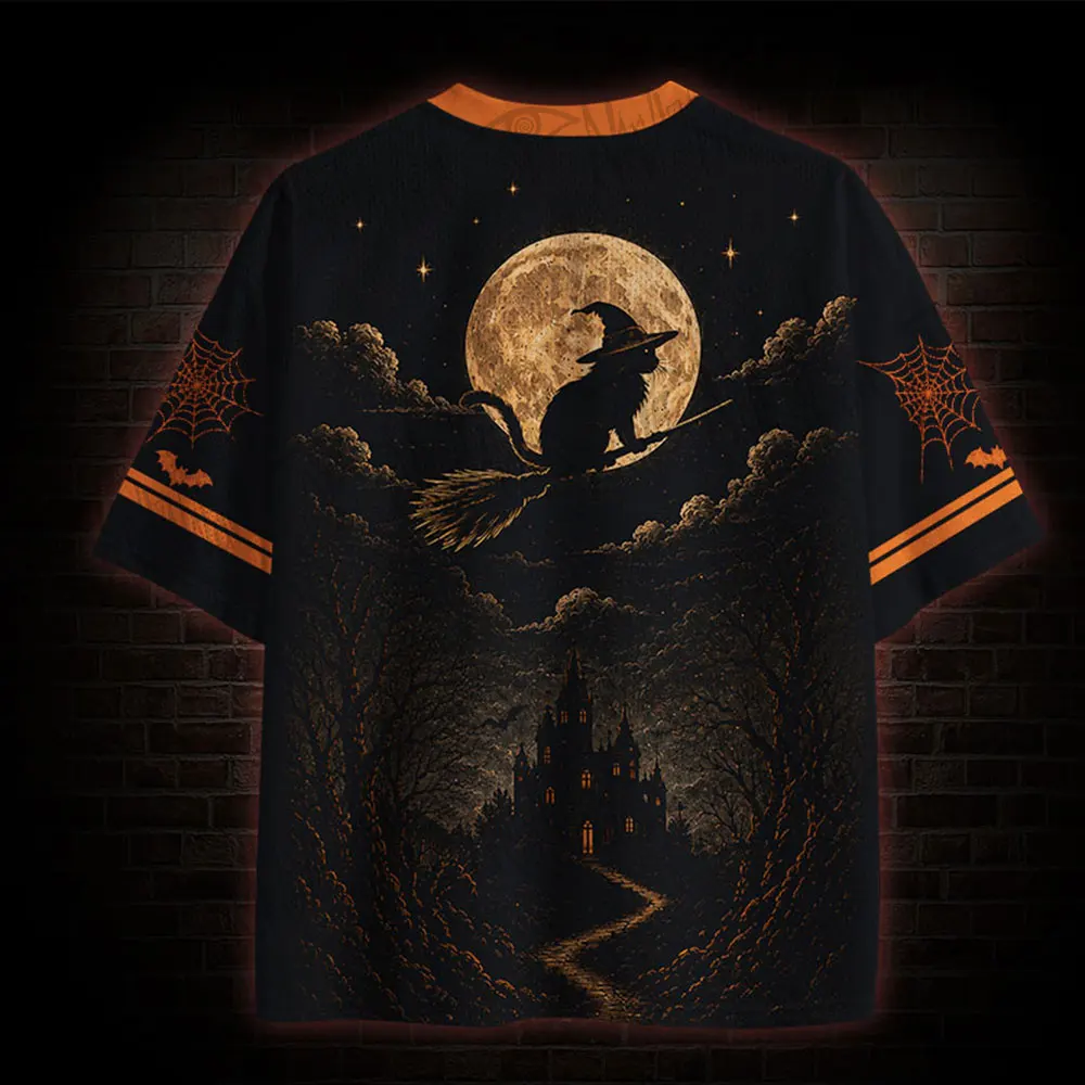 2026 New Nordic Mythical Theme Sports Fashion Short Sleeve V-neck Street View Clothing Mythical Fan Gifts T-shirt   Halloween