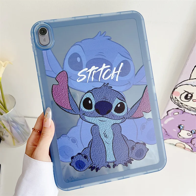 Per IPad Air 4 5 6 10.9 Mini 6 Pro 11 A16 13 pollici 9 8 7th Generation Custodia Cute Cartoon Kuromi Stitch Custodia protettiva morbida per tablet