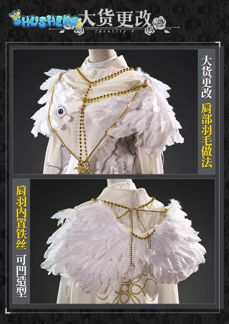 

Identity V Evelyn Morey Ms. Farrow Game Suit Gorgeous Uniform Cosplay Costume Halloween Carnival Party New Outfit Women