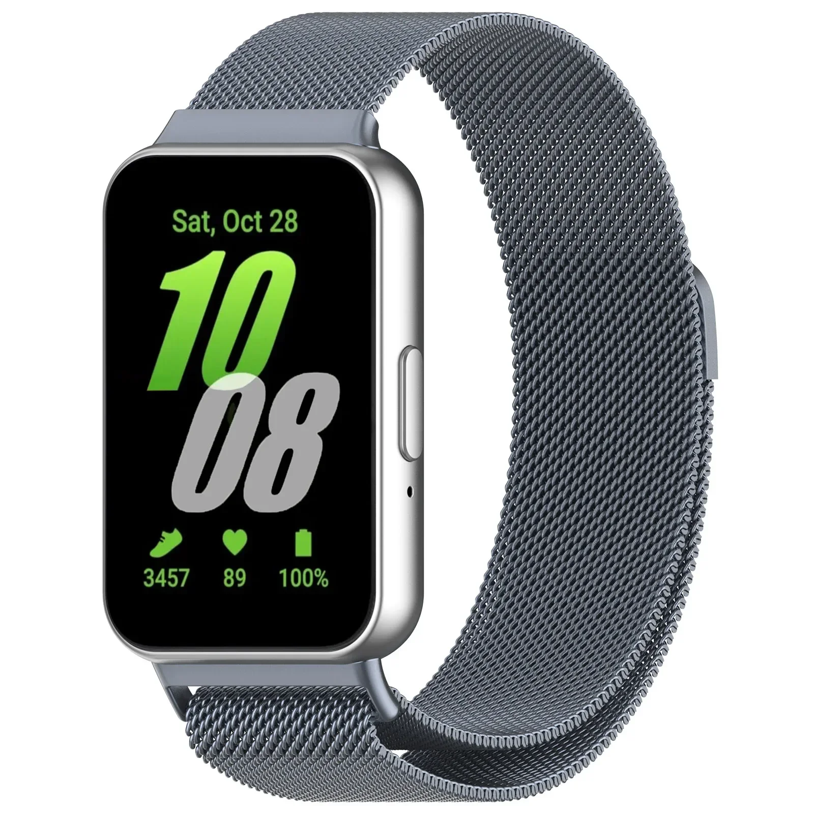 Milanese-Armband für Samsung Galaxy Fit 3, magnetisches Edelstahl-Ersatzarmband, Armband, Galaxy Fit 3-Zubehör, Correa – Detail 20