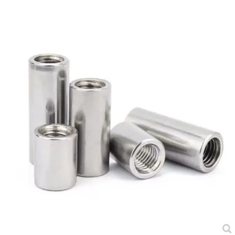 2-10PCS 304 Stainless Steel Round Coupling Nuts M2-M12 Column Joint Standoff Spacers